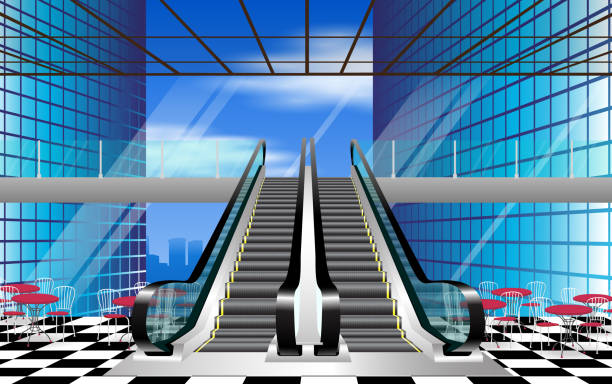 ilustrações de stock, clip art, desenhos animados e ícones de web - stairs subway