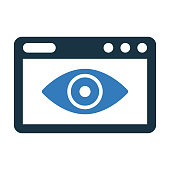 Web Visibility icon. Perfect use for print media, web, stock images, commercial use or any kind of design project.