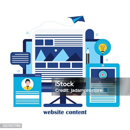 istock Website Content Creation concept 1321927780