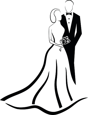 Wedding Couple Stock Illustration - Download Image Now - iStock