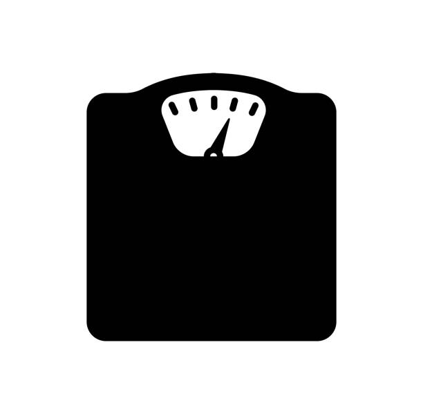 weight scale / diet / metabolic syndrome icon  weight stock illustrations