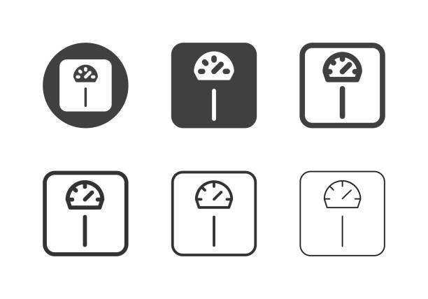 Weight Scale Icons - Multi Series Weight Scale Icons Multi Series Vector EPS File. weight scale stock illustrations