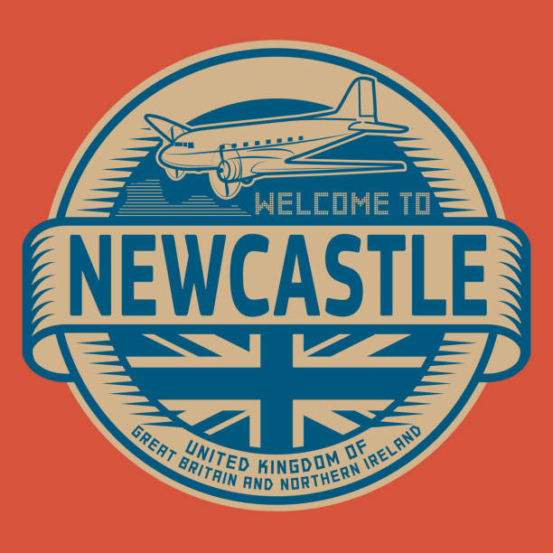 stockillustraties, clipart, cartoons en iconen met welkom naar newcastle, verenigd koninkrijk - newcastle united