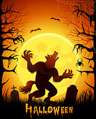 istock Werewolf Howling at the Moon 1347321141