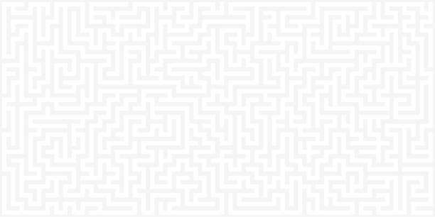White background Vector background maze backgrounds stock illustrations