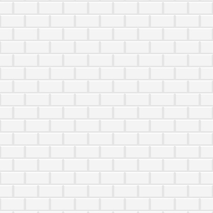 White ceramic brick wall
