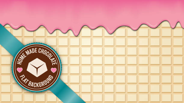 white chocolate background wallpaper pattern label vector art illustration