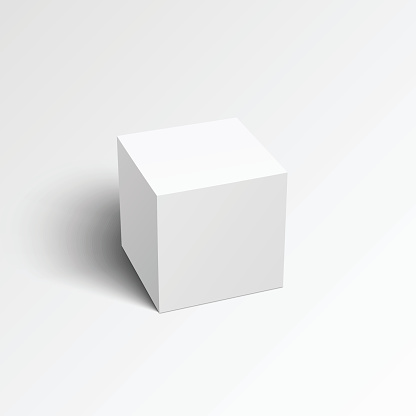 Download White Cube Mockup Stock Illustration Download Image Now Istock
