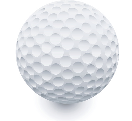 White Golf Ball Stock Illustration - Download Image Now - iStock