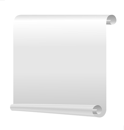 white paper scroll