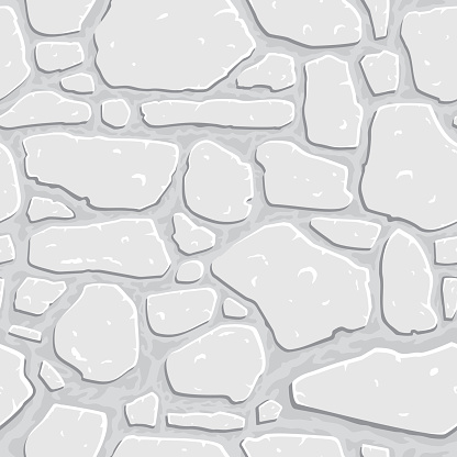 white stones wall seamless pattern