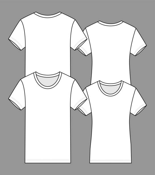 Download Blank White T Shirt Front And Back Side View, Design ...