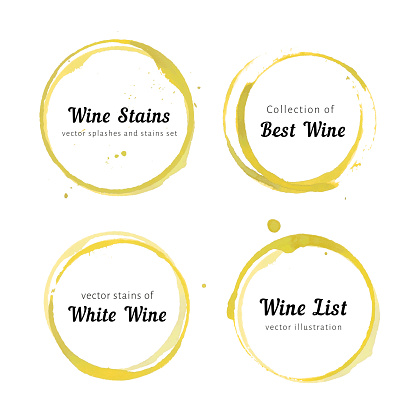 White Wine stain circles