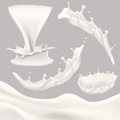 milk pouring carton bottle jug glass splashing whole illustration clip vector illustrations istockphoto