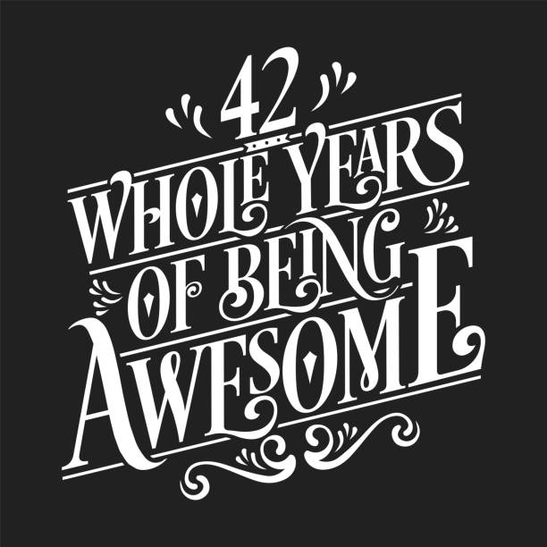 Best 42nd Birthday Illustrations, Royalty-Free Vector Graphics & Clip