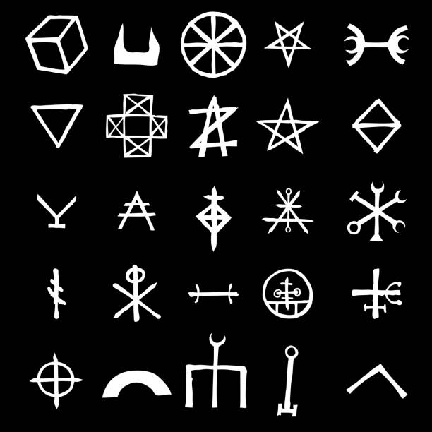 виккан символизирует воображаемые крестные символы, вдохновленные антихрист...