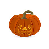 Wicked pumpkin for Halloween. Jack Lantern vector