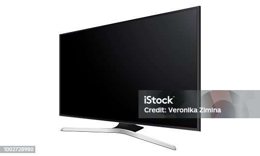 istock Wide TV monitor mockup 1002728980