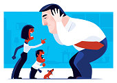 istock wife and son blaming businessman 1295013923