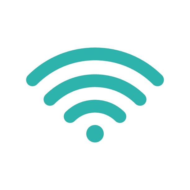 illustrations, cliparts, dessins animés et icônes de symbole wi-fi. icône bleue wifi. signez pour l’accès internet à distance - telecharger image gratuit