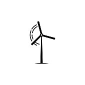windmill icon on white background. Can be used for web, logo, mobile app, UI, UX