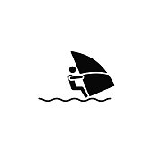istock Windsurf sea, icon. Element of simple icon for websites, web design, mobile app, infographics. Thick line icon for website design and development, app development 1212153257