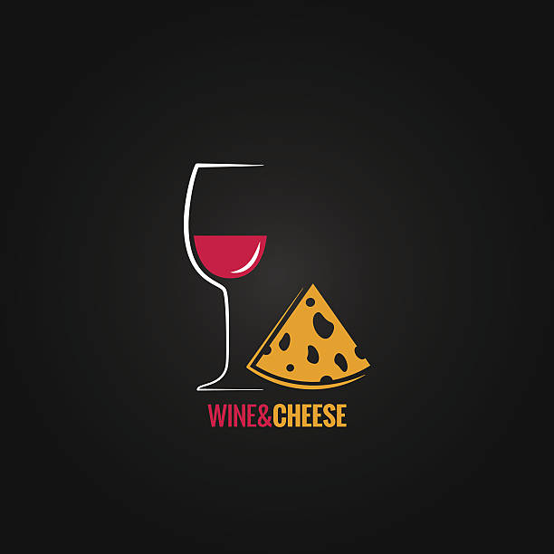 wine and cheese design background wine and cheese design background 8 eps cheese clipart stock illustrations