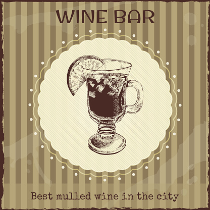 Wine bar sign and ads template