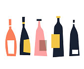 istock Wine bottles design concept 1311327782