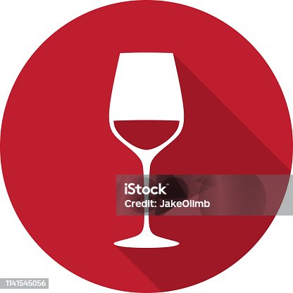 istock Wine Glass Icon Silhouette 1141545056