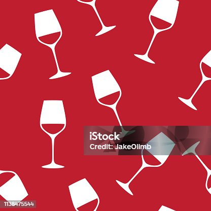 istock Wine Glass Pattern 1138475544