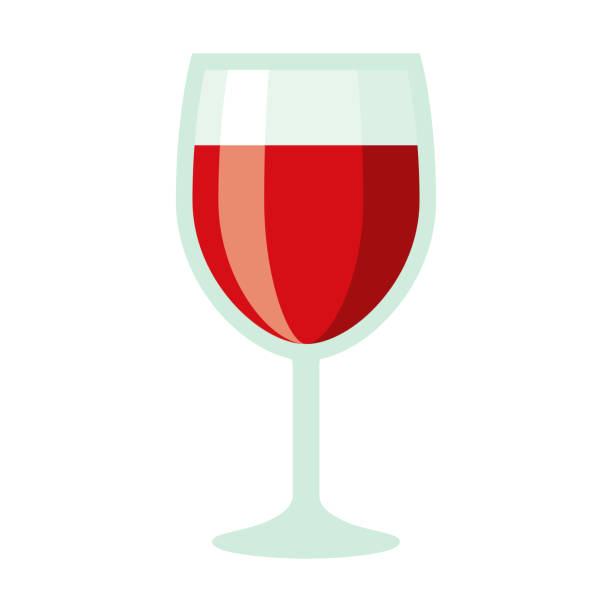 Wine Icon on Transparent Background A flat design Spain icon on a transparent background (can be placed onto any colored background). File is built in the CMYK color space for optimal printing. Color swatches are global so it’s easy to change colors across the document. No transparencies, blends or gradients used. alcohol drink clipart stock illustrations