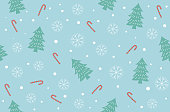 istock winter Christmas seamless pattern background. Vector Illustration 1176728520