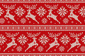 Seamless Pattern on the Wool Knitted Texture. EPS available