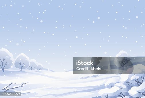 istock Winter Scenery With Snow-covered Trees 1355230559