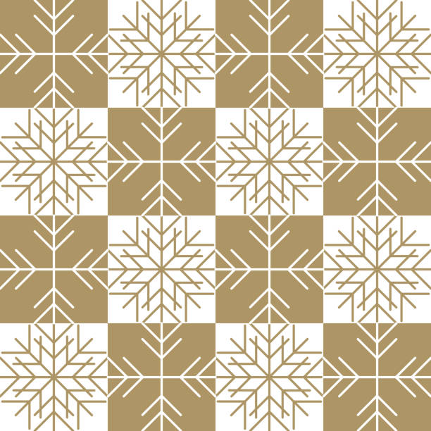 Winter Snowflake Pattern–Opt.2 vector art illustration