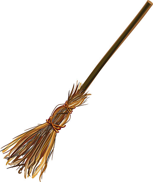 witches-broom-stick-old-broom-halloween-accessory-object-vector-id487501110