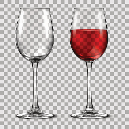 with wine glass