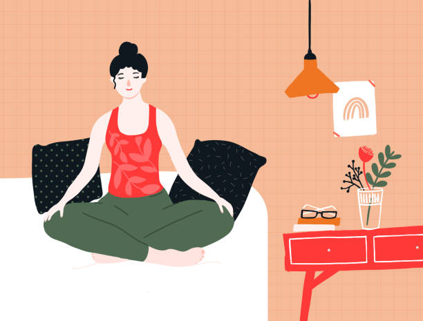 41 Bedtime Yoga Illustrations & Clip Art - iStock