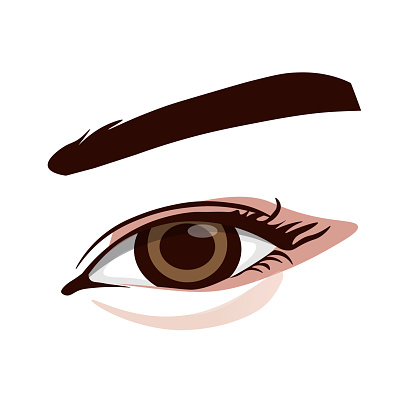 Woman eye cartoon