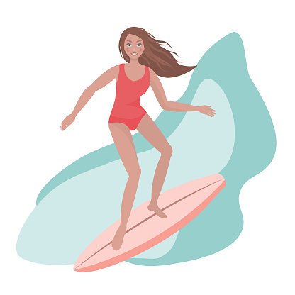 woman surfing in ocean