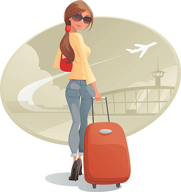 Women Suitcase Illustrations, Royalty-Free Vector Graphics & Clip Art ...