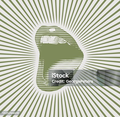 istock Woman's mouth laughing and smiling 1325244410