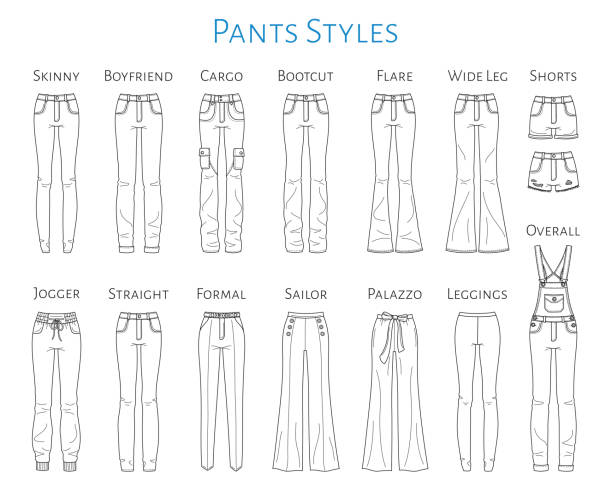Loose Pants Illustrations, Royalty-Free Vector Graphics & Clip Art - iStock