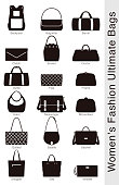 women's fashion ultimate bags, vector