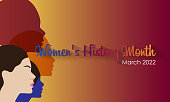 istock Women's history Month, March 2022, vector 1355650108
