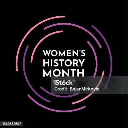istock Women's History Month poster, march. Vector 1369632502