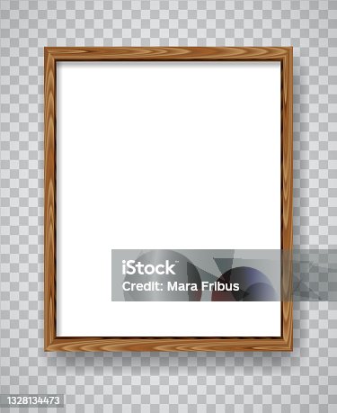 istock Wood blank frame illustration 1328134473