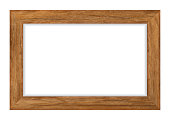 istock Wood frame isolated on white background. Vector illustration eps 10 1302082499