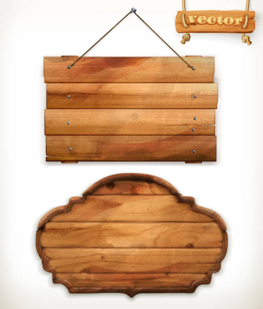 木の板、古い木製のベクトル - 木　板点のイラスト素材／クリップアート素材／マンガ素材／アイコン素材